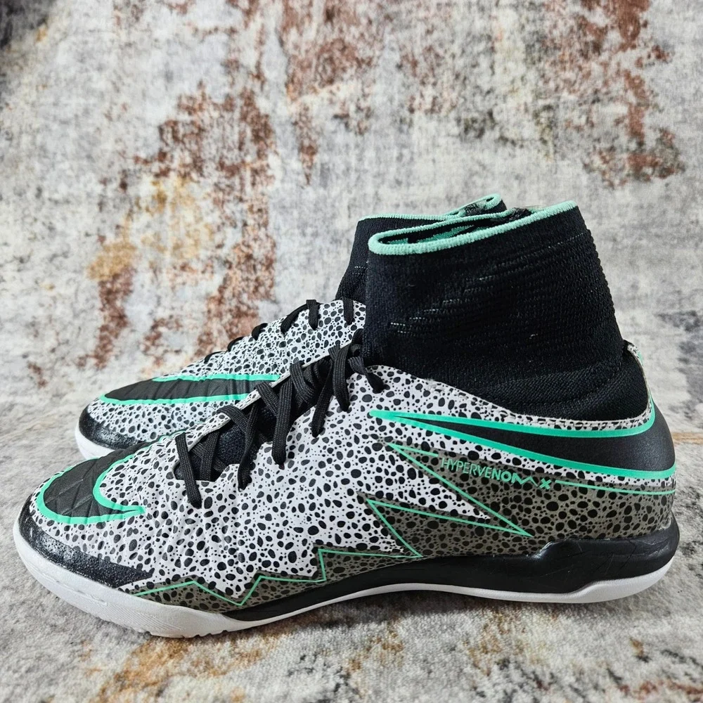 Nike HypervenomX Proximo IC Safari JR Soccer Shoes 6Y White 820118-103 Training